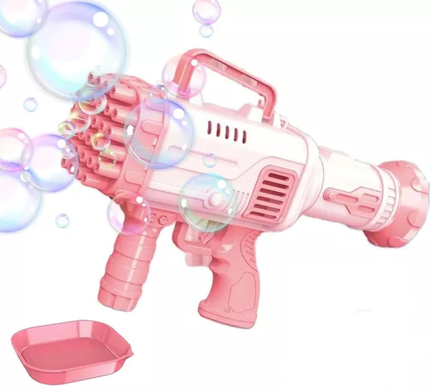 32 Hole Electric Gatling Bubble Gun for Kids with Soap Solution Indoor and Outdoor Toys for Toddlers Bubble Launcher Machine for Girls and Boys (Color as per Stock)