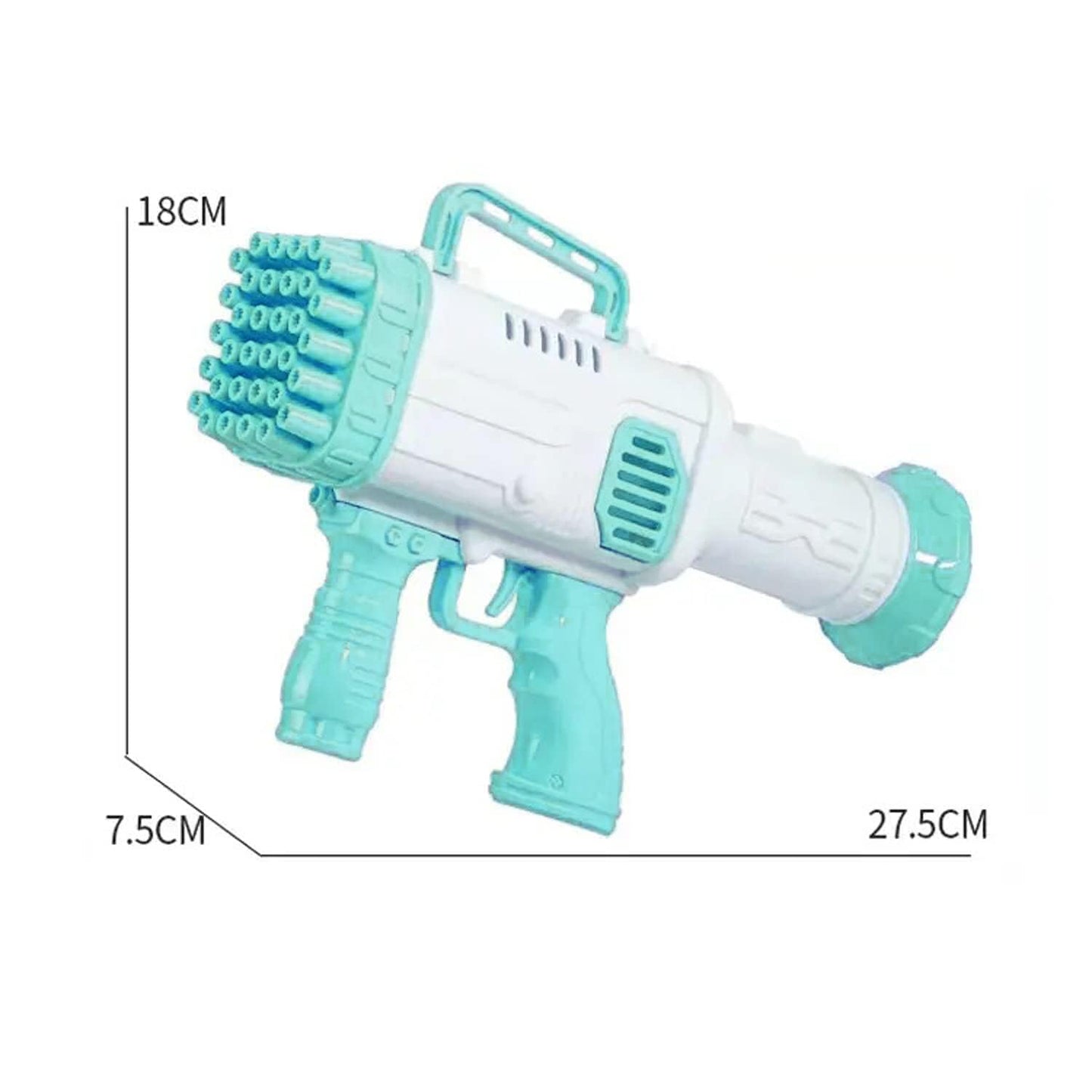 32 Hole Electric Gatling Bubble Gun for Kids with Soap Solution Indoor and Outdoor Toys for Toddlers Bubble Launcher Machine for Girls and Boys (Color as per Stock)